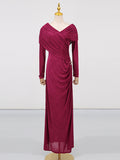 Vietnamese Style Dress Women 2025 Summer New Fashion Folds Design Long Sleeve