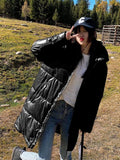2022 New Parkas Women Winter Warm Jacket Snow Wear Long Coat Hooded Warm Parka Female Cotton Padded Jackets
