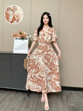 French Temperament, High Sensibility, Long Skirt, Sweet, Fragrant Wind, Aging Design, Thin Pink Dress-Outfit