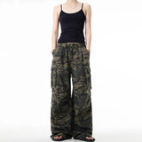 Camouflage Trousers Men And Women Fall 2025 New Loose Leisure Multi-Pocket Water Wash