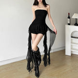 2024 Summer New Women's Clothing Solid Color Repair Street Fashion Word-Collar Sleeveless Wrinkle