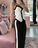 Fashion Double Buckle Sueding Set Women's