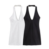 Summer Jewellery Neckline Slim Mini Dress 3082739-Outfit