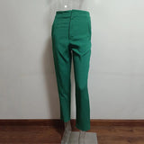 Casual High Waist Pure Color