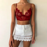 Sex New Multi-Color Sexy Sexy Glamorous Hollow Lace With Large Net Mouth Bra No Steel