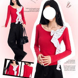 Retro-Styled Collar Hanging Neck Slings Women's Summer New Sweet Cool Style Slimming