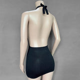Explosion Women's Vacation Swimwear Sexy Bag With Naked Back Sling Sweater Knitted
