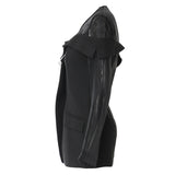 Spring New Splicing Half-Perspective OL Blazer Top Female