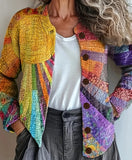 New 3D Printed Women's Cardigan Knitted Jacket Spring Autumn Shirt