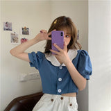 And White T-Shirt Women's Summer New French Gentle Korean Style Temperament Short-Sleeved Small Short-Sleeved