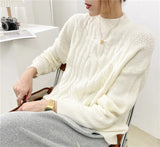 Cashmere Basic Sweaters Women New Autumn Winter Looselong Sleeve Solid Female Pullovers Warm Soft Knitwear
