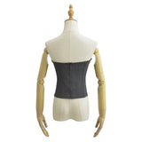 Trendy Women's Dress Waist Short Style Navel-Wrapped Blouse Slim Body Fish Bone Waist Close-Fitting Zipper Spicy Girl Breast-Outfit