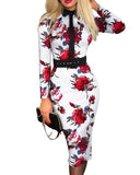 Spring And Summer New Women's Long Sleeve Belt