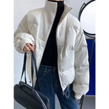 Women's Stand Collar Short Down Jacket For Women 90% White Duck Down