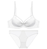 This Year's Red Underwear Set Big-Breasted Women Pure Thin Bra Sexy Small Bras To Get Married Without