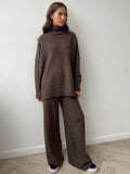 Sweater Suit Female Autumn Dong New Style Loose Recreational Languid Lazy Add Thick Knit Long-Outfit