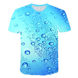 Funny 3D Print T-shirt Casual Bubble Beer Printed Short Sleeve Tees Fashion Plus Size Round Neck Male Summer Tops