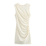 Homemade New Women's Classic Fashion Flawd Decoration Short Dress