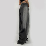 Vintage Washed Loose Boyfriend Jeans-Outfit