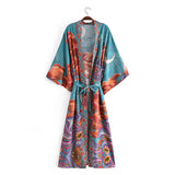 Women's New Cotton Watermark Positioning Flower Belt And Shirt Jacket