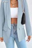Women's Fashion Temperament Casual Long Sleeve Professional Elegant Office Lady High Street Blazer Clothing