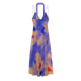 Homemade New Women's Clothing Printed Long Scarf Dress