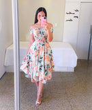 Ebay Dress Word Shoulder Irregular Shoulder Digital Print Long