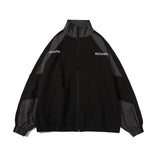 Color Block Oversized Waterproof Jacket-Outfit