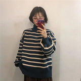Grandma Striped Sweater-Outfit
