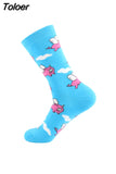 Funny Socks Women &men New 2023 Cute Autumn Winter New Year Santa Claus Christmas Fruit Animal Fish Happy Socks