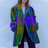 Autumn Women's Long-Sleeved Collared Jacket Prints The Long