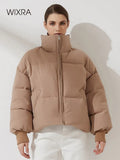 Wixra Women Thick Winter Parkas Casual Warm Cotton Jackets Coat Female Classic Zipper Outwear Autumn Street
