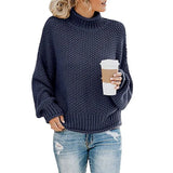 Sweater Female Autumn Winter Knitted Women Sweater Pullover Female Tricot Jersey Jumper Femme High Collar Women