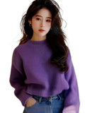 Toloer Fragrant Wind Soft Long-Sleeved Sweater Women 2025 Autumn And Winter New Lazy Loose Knitted Shirt