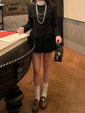 Daughter Xiaoxiangfeng Suit, Autumn And Winter Suit Jacket, Pure High Waist, Thin Half Skirt, Two-Piece Suit-Outfit