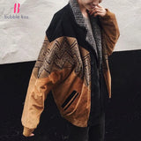 Women Jackets Coats Vintage Long Sleeve Cotton National Style 2021 Winter Outwear Loose Female Clothes Streetwear Clothing