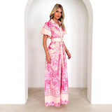 Collar Lotus Side Top High Waist Three-Dimensional Skirt Half Dress Suit