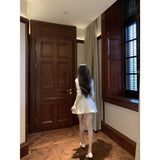 And Light Sunscreen Knitted Cardigan First Love Fluen Lace Little White Dress Two Sets Of