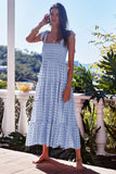 Summer Women's New Commuting Sleeveless Hot Girl Prints Long Sling Dress