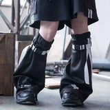 Japanese Y2K Leg Warmer Subculture Strap Leg Cover Spicy Girl JK Student Pile up Socks Women Lolita Long Socks Boot Cuffs-Outfit