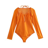 2022 Summer New Beach Bathing Suit Bodysuit Swimming Suits For Female Sexy Hollow Out Swimwear New Beach Bathing