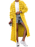 Toloer New Women's Wear Tassel Knitted Jacket-Outfit