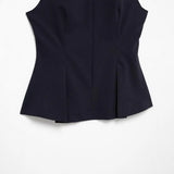 Women's New Round-Neck Body Decoration Niche Design Feel Sleeveless T
