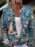 New 3D Printed Women's Cardigan Knitted Jacket Spring Autumn Shirt