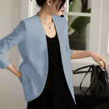 Suit Spring And Autumn New Cushion Shoulder Casual Fashion Temperament Slimming Professional OL Small Suit Coat