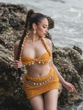 2025 Women's Fashion Fashion Sexy Beads Hanging Half-Skirt
