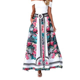 Wish Explosion Summer High Waist Tight Waist Loose Long Dress Dress Half Skirt