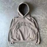 Popular Vintage Letter Print Pullovers Hoodies Men Y2K New Harajuku Style Loose Sweatshirt Unisex Casual Joker Hoodie
