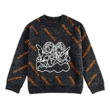 Oversized Streetwear Angel Pattern Women'S Sweater Retro Lazy Pullover Trendy Brand Round Neck Fashion Sweater Women 2021
