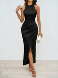 Women's 2026 Summer New High-End Feel Dress High-End Hanging Neck Body Dress